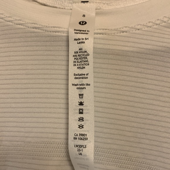 New white long-sleeved Swiftly Tech 2.0 top - Picture 5 of 7